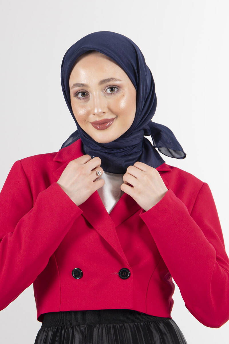 Lacivert Brisa Vual Eşarp 