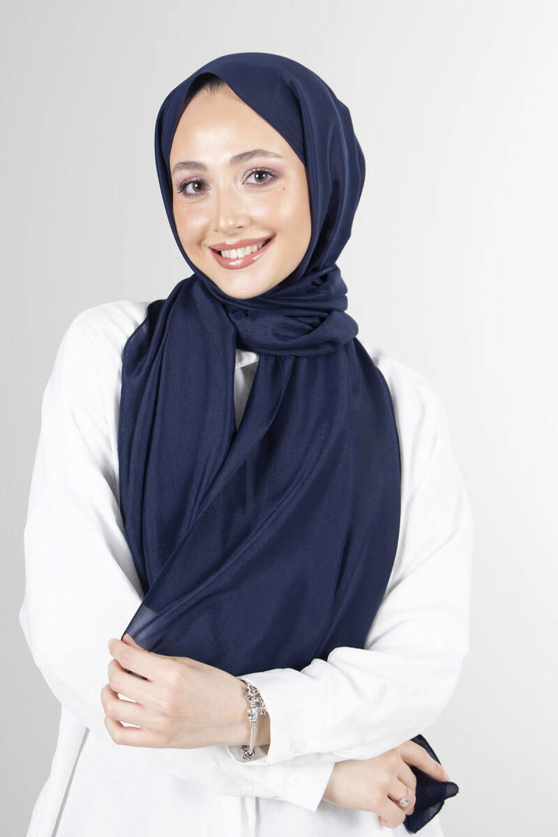 Lacivert Brisa Vual Şal 