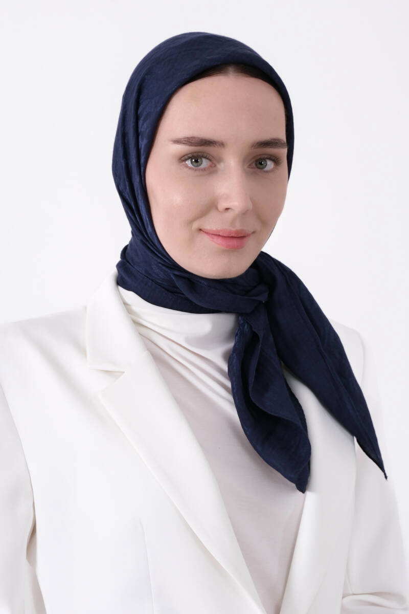 Lacivert Pırlanta Miora Eşarp - harem
