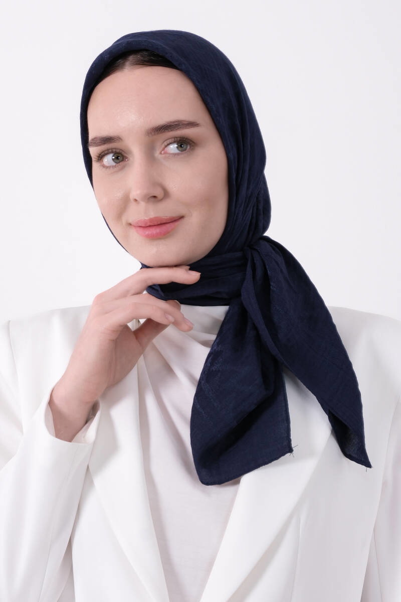 Lacivert Pırlanta Nara Eşarp - harem