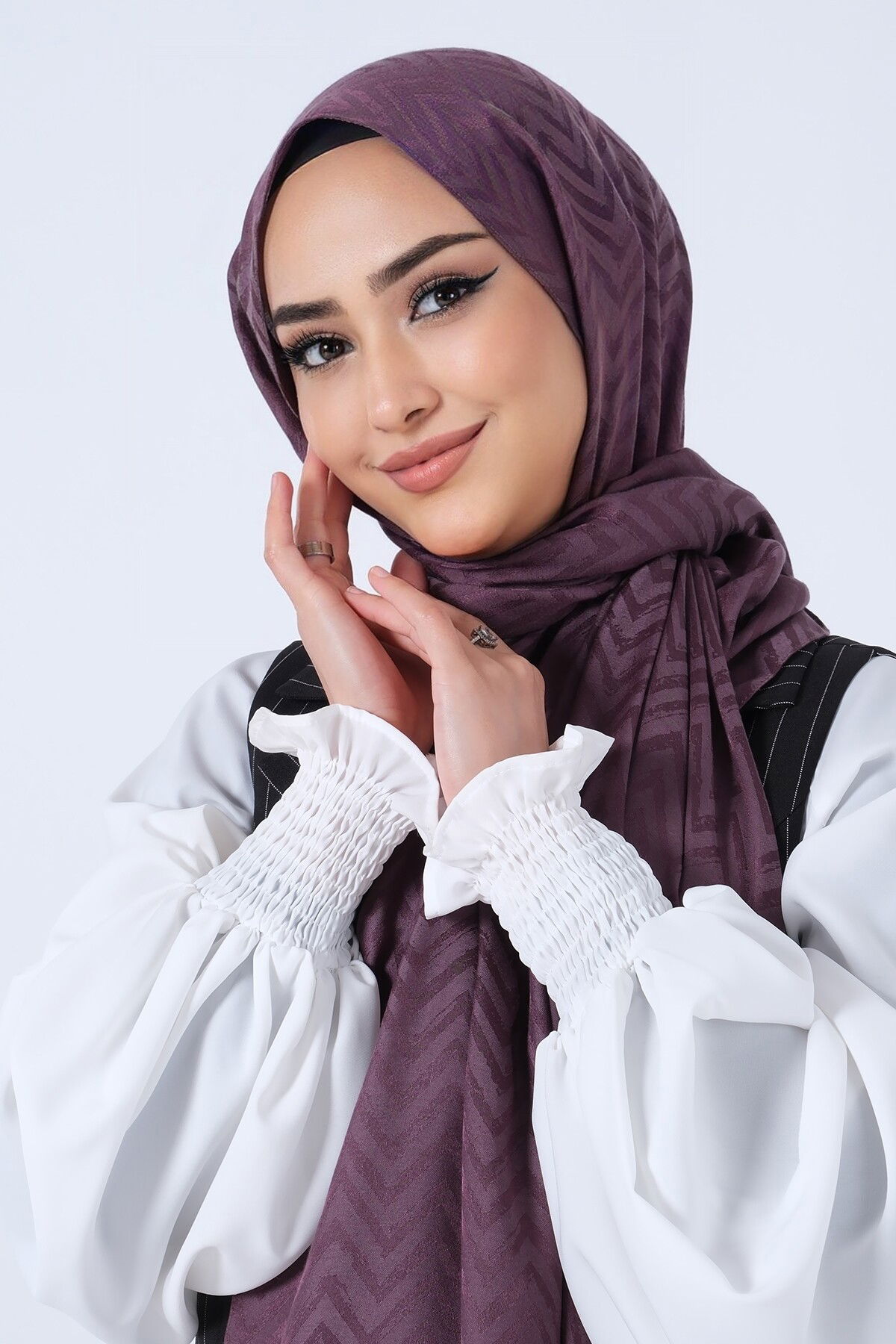 Lavanta Lino Jakar Şal - 5