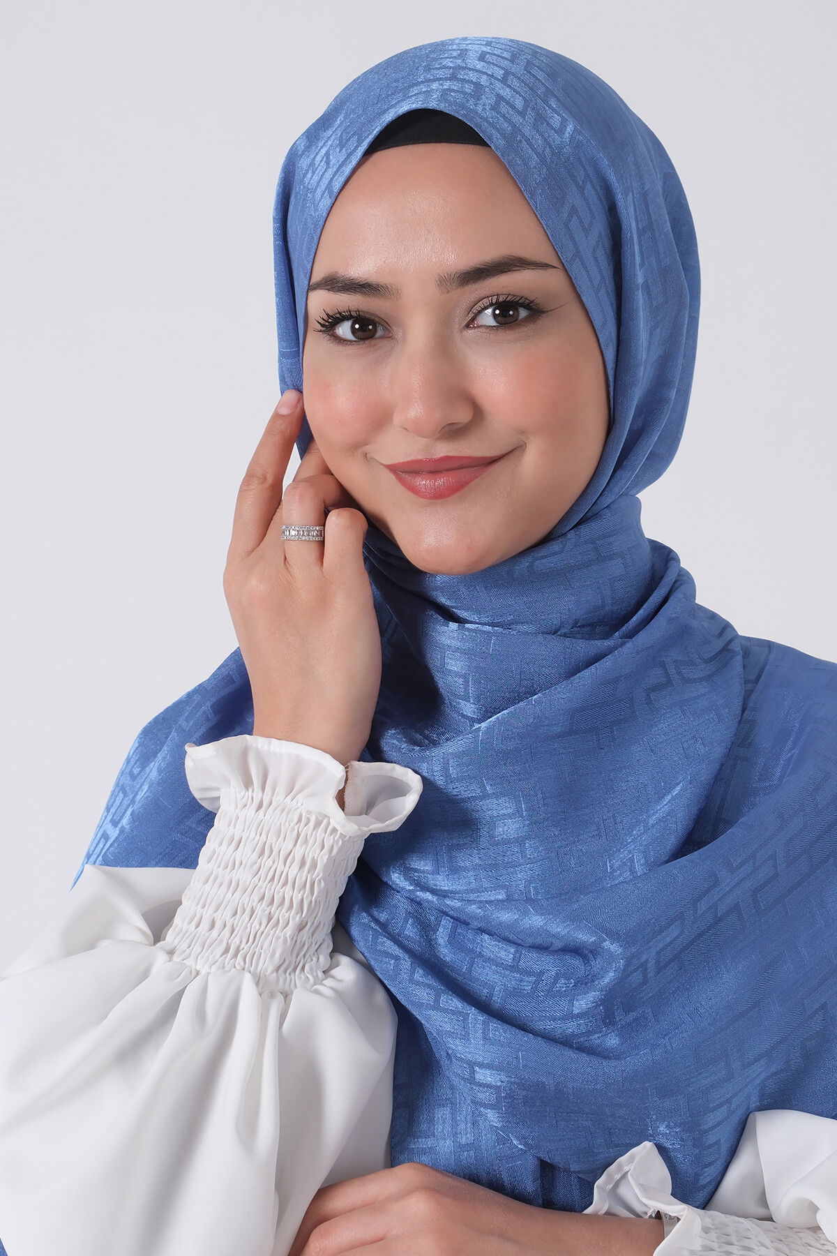 Mavi Nisa Jakar Şal - 2