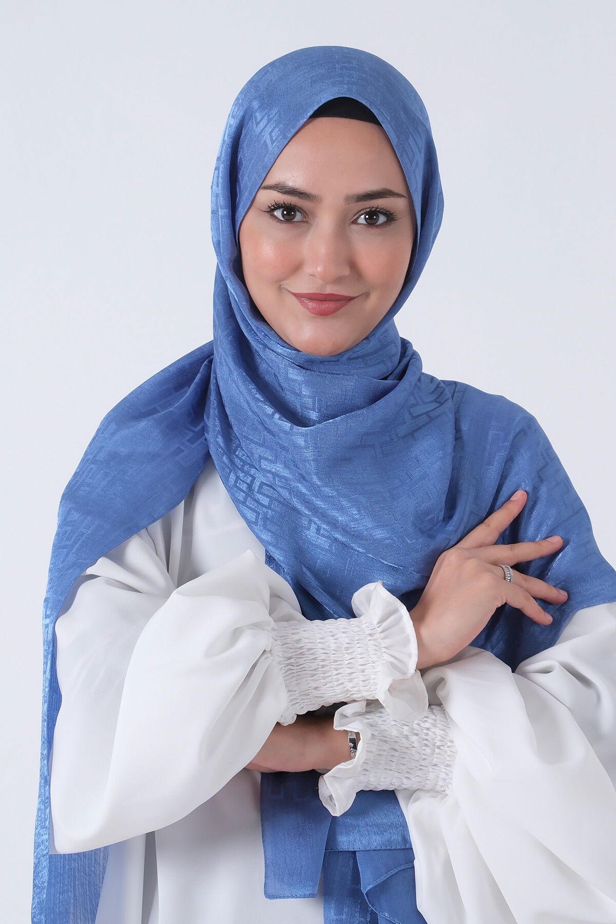 Mavi Nisa Jakar Şal - 3