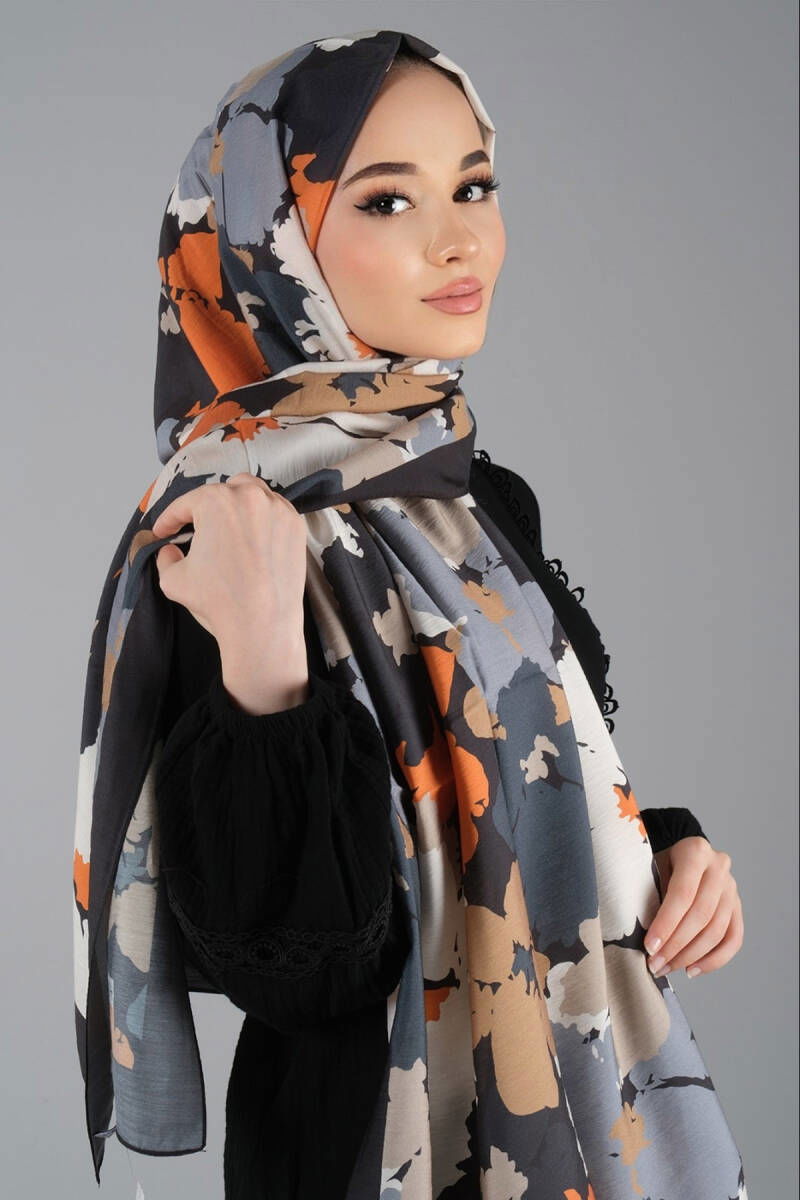Siyah-Karamel MONALİZA ŞAL - harem