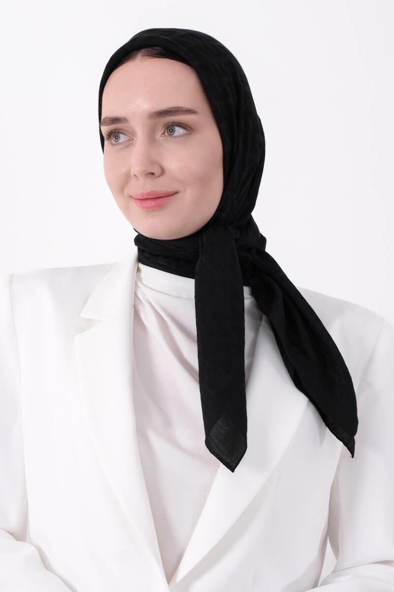 Siyah Pırlanta Nara Eşarp - harem