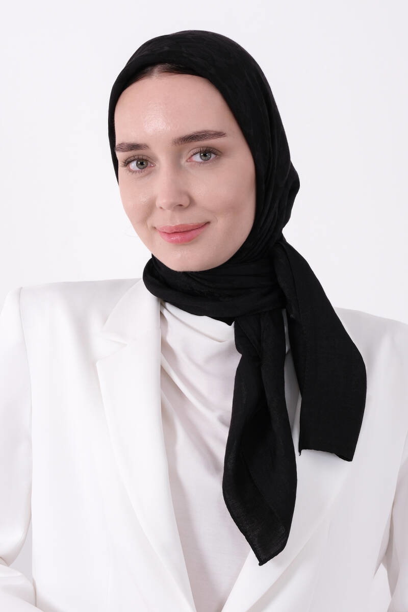 Siyah Pırlanta Orin Eşarp - harem