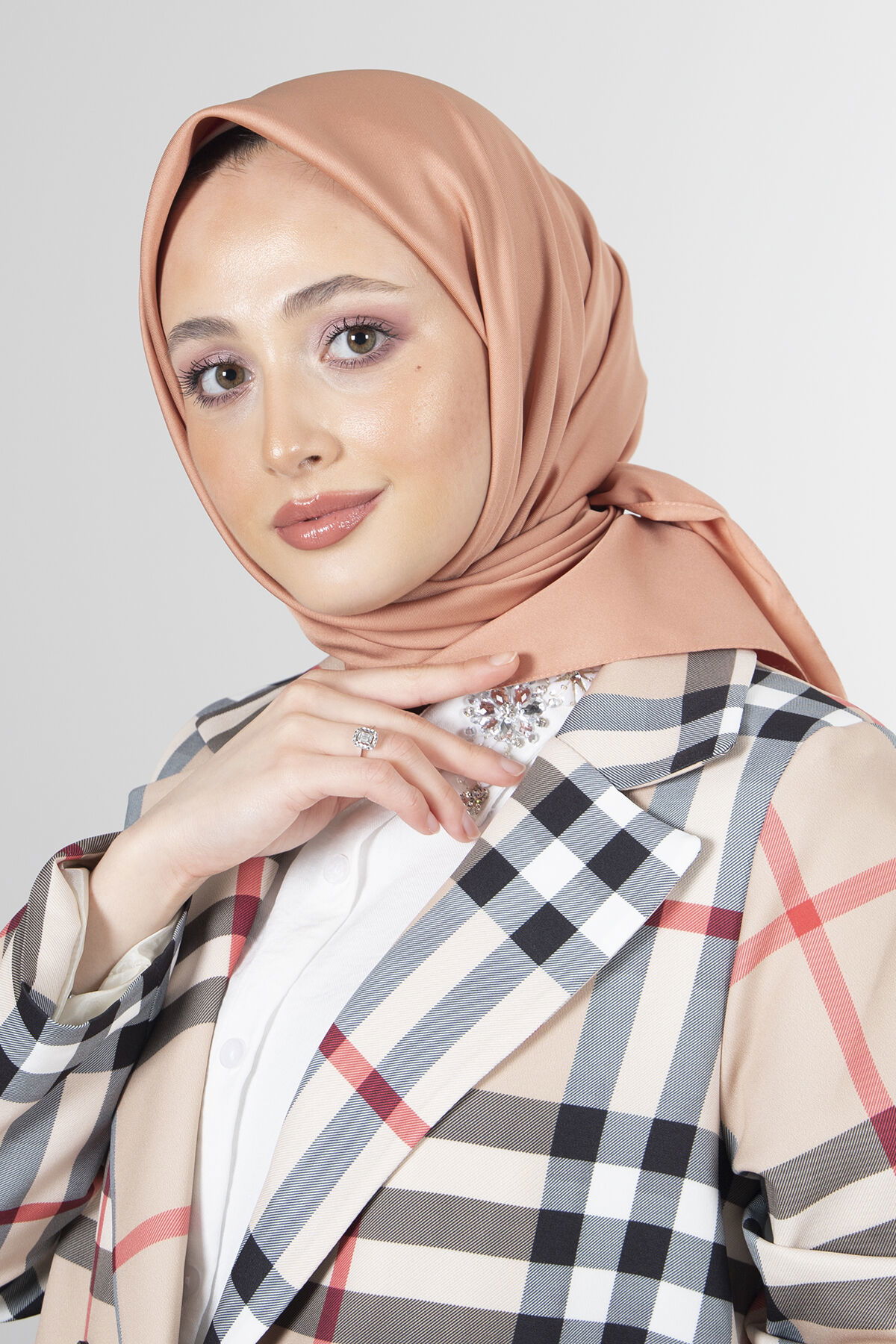 Soğan Kabuğu Twill Eşarp