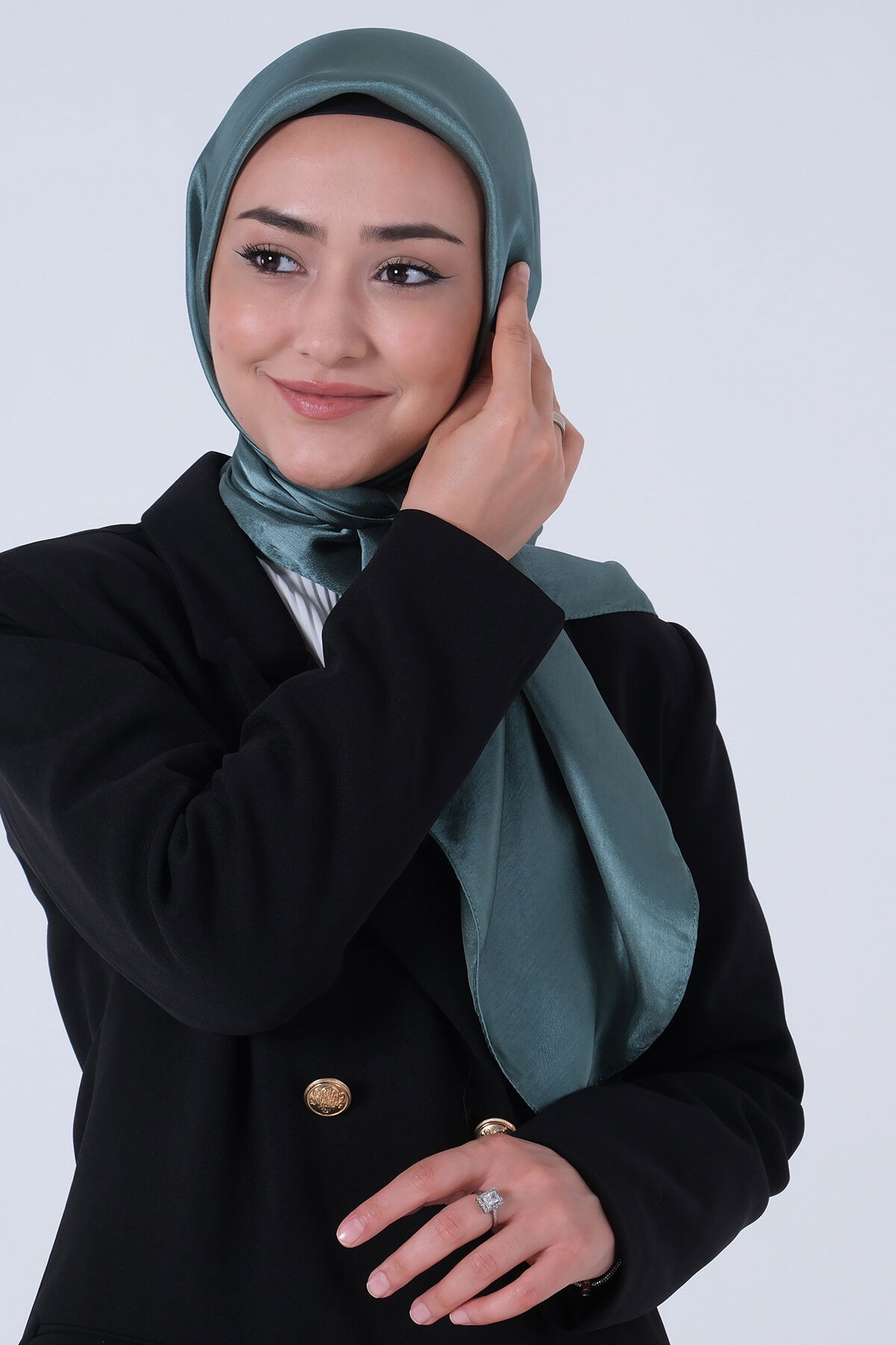 Su Yeşili Janjan Eşarp - 1