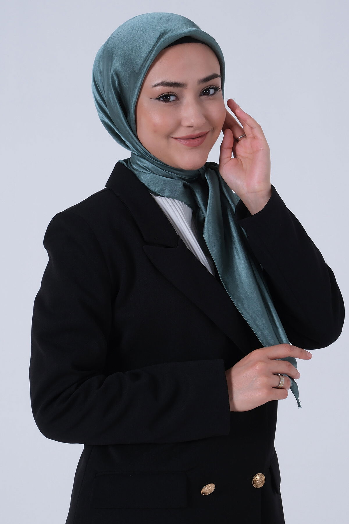 Su Yeşili Janjan Eşarp - 2