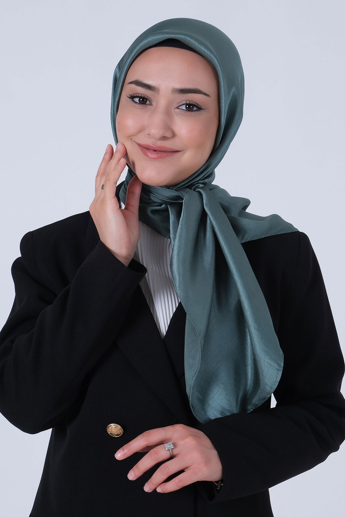 Su Yeşili Janjan Eşarp - 4