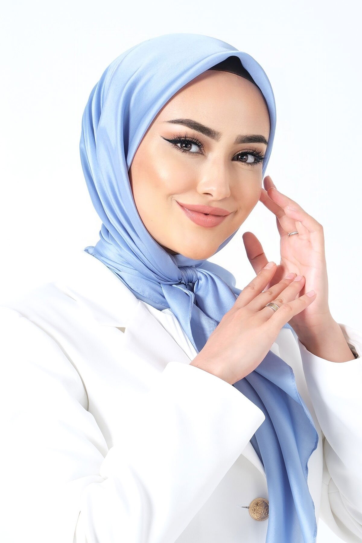 V-13 Kristal Saten Eşarp - 3