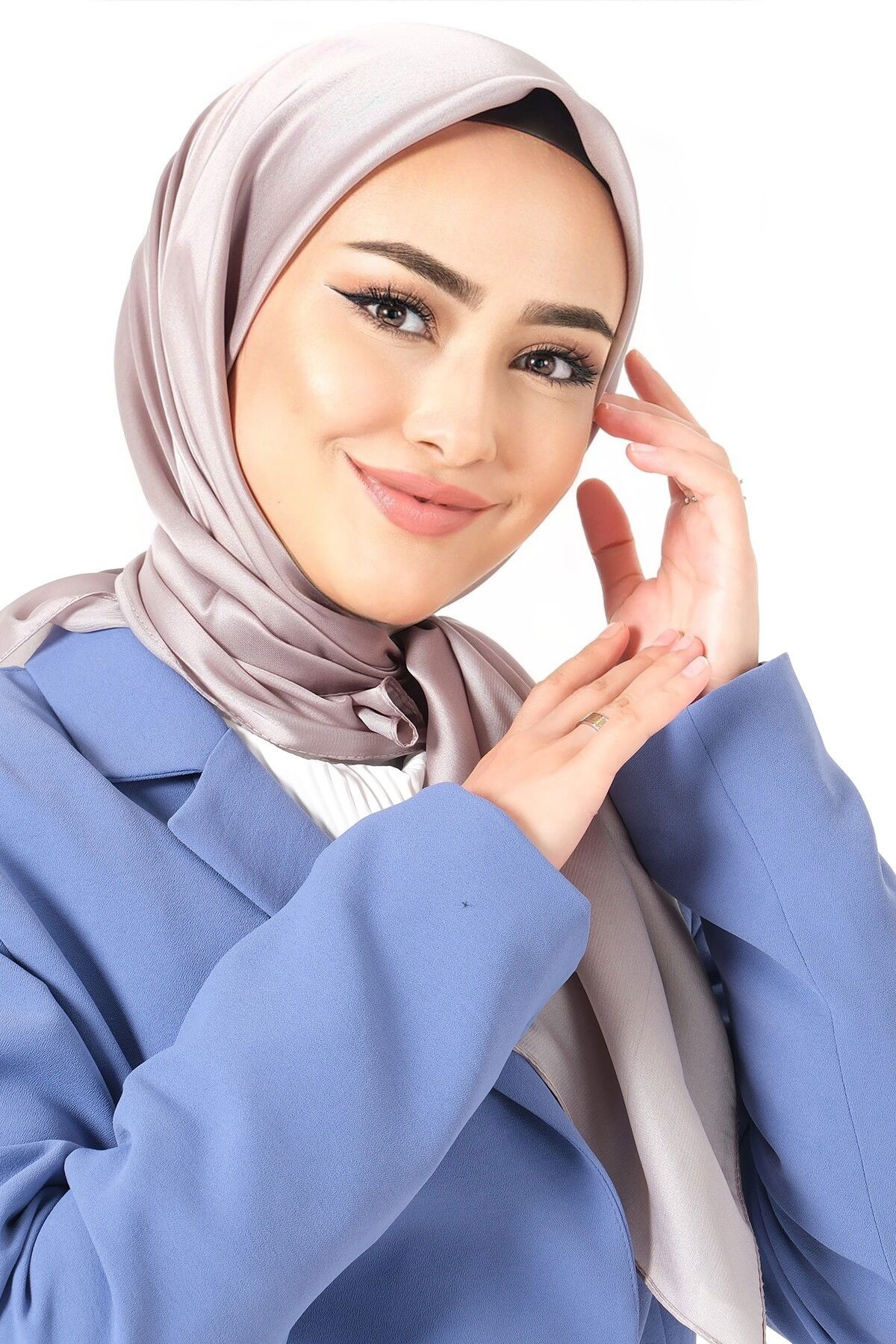 V-20 Kristal Saten Eşarp - 3