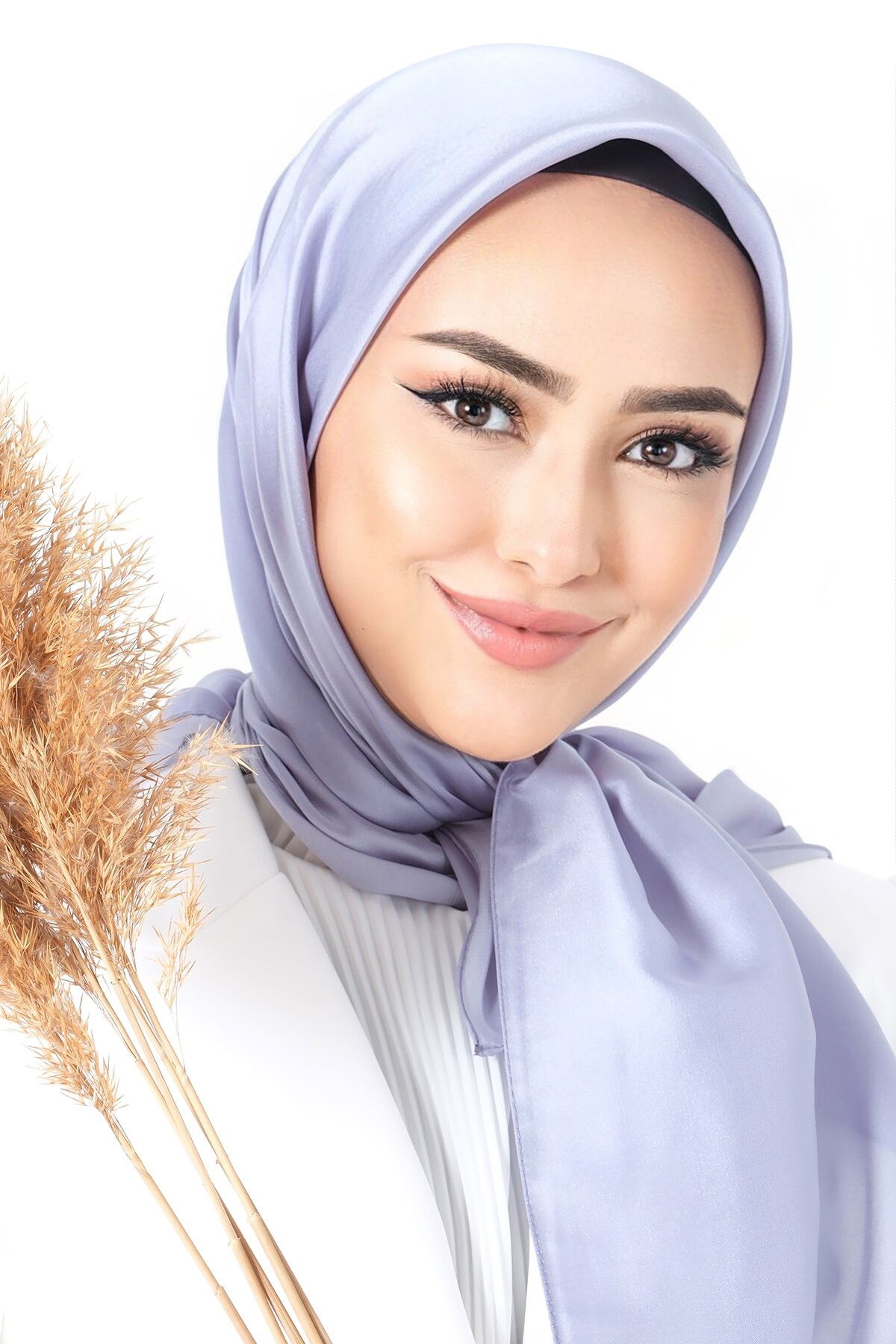 V-22 Kristal Saten Eşarp - 2