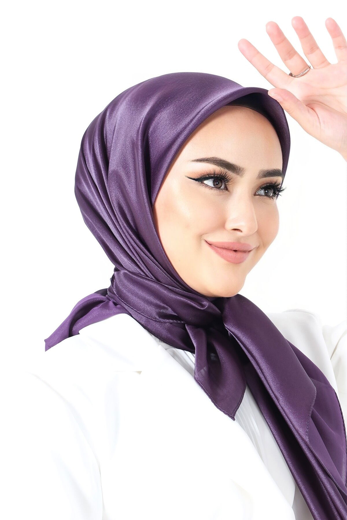 V-26 Kristal Saten Eşarp - 2