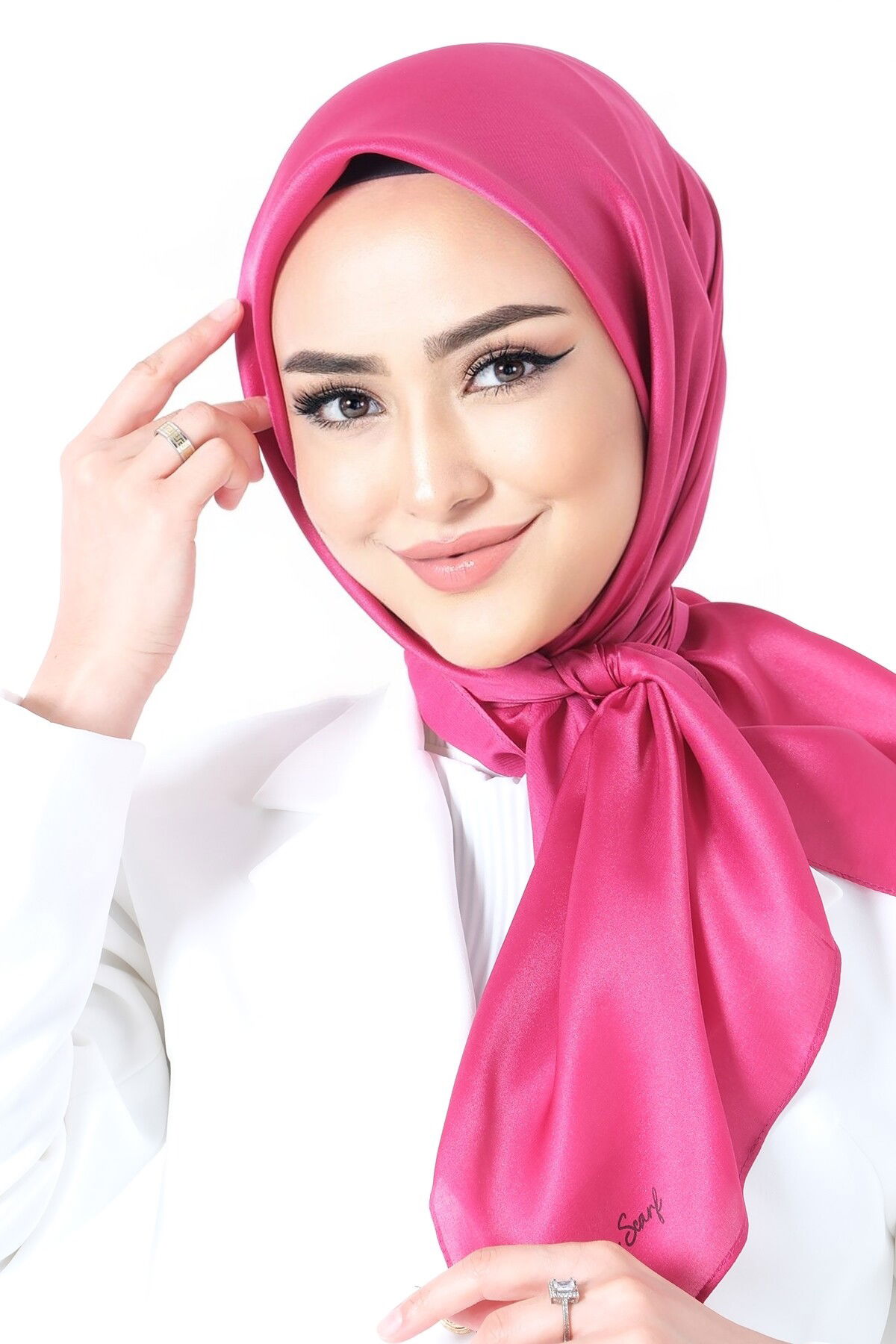 V-39 Kristal Saten Eşarp - 3