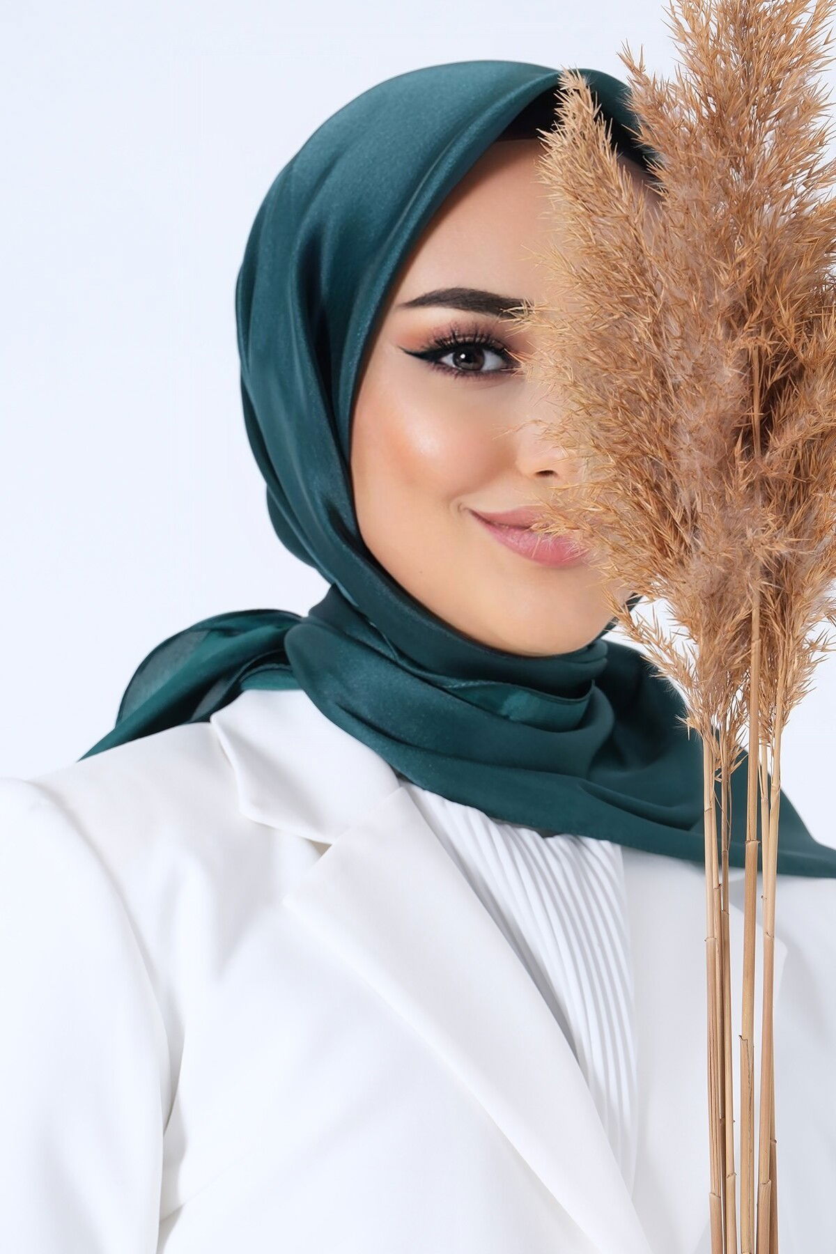 V-41 Kristal Saten Eşarp - 1