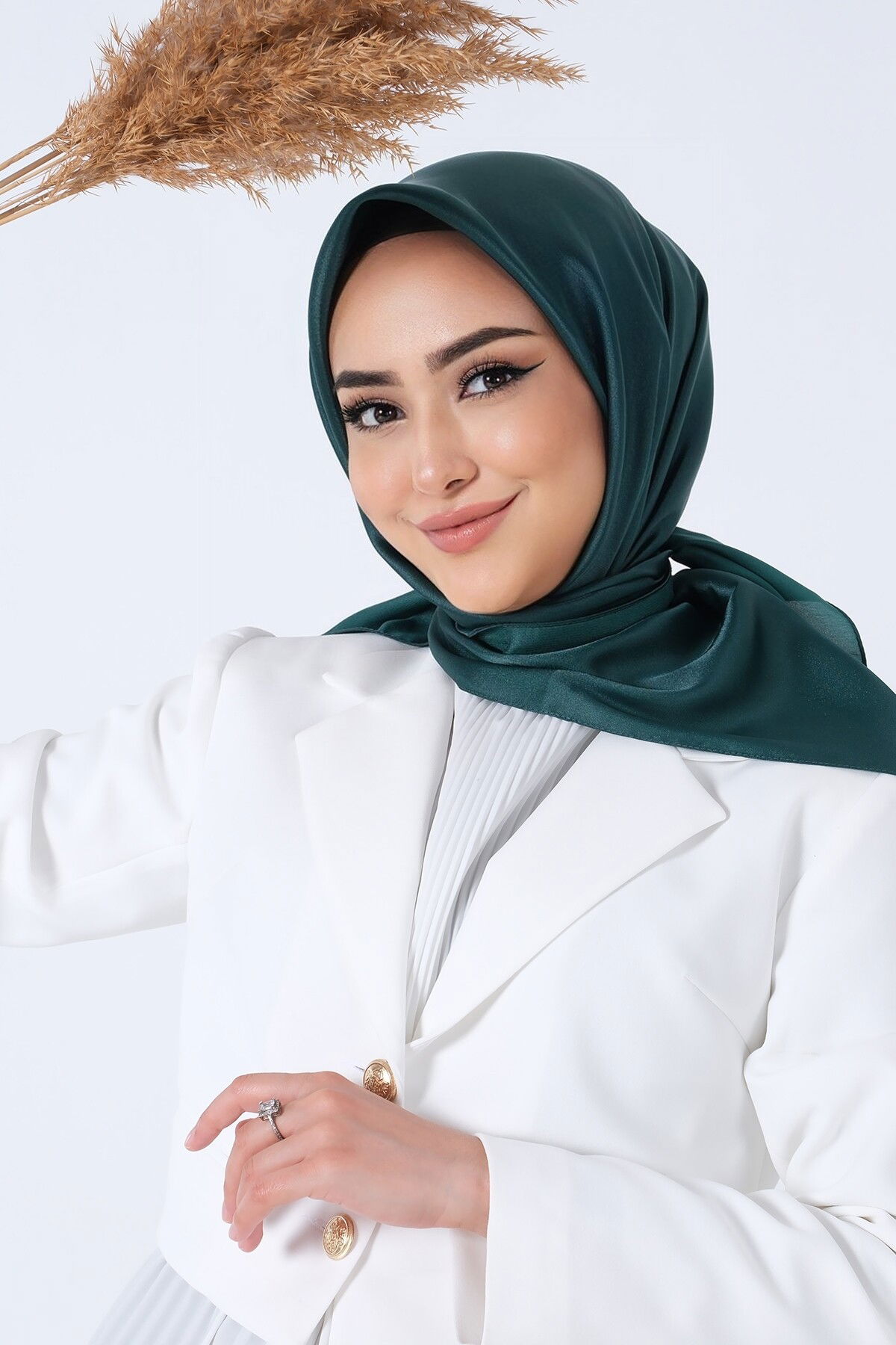 V-41 Kristal Saten Eşarp - 2