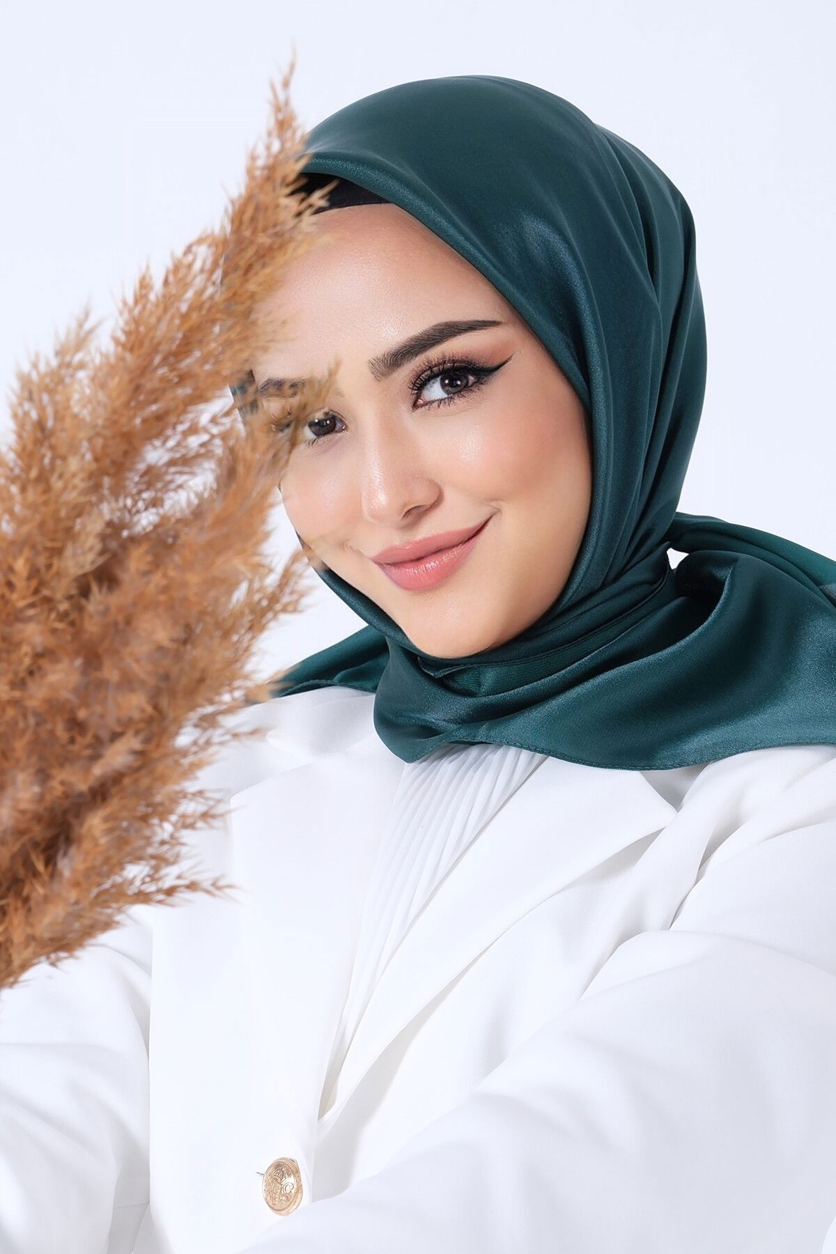 V-41 Kristal Saten Eşarp - 3