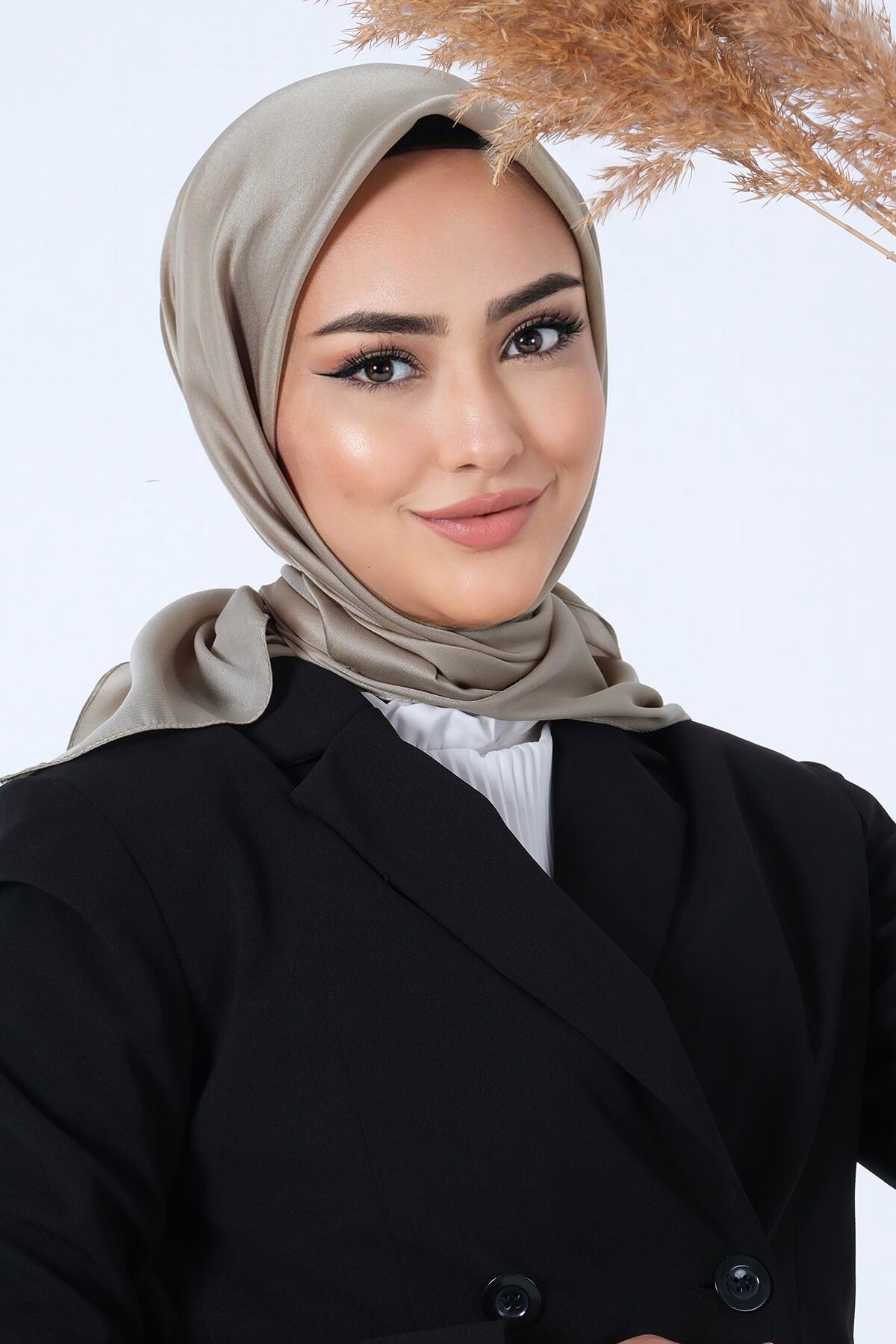 V-47 Kristal Saten Eşarp - 2