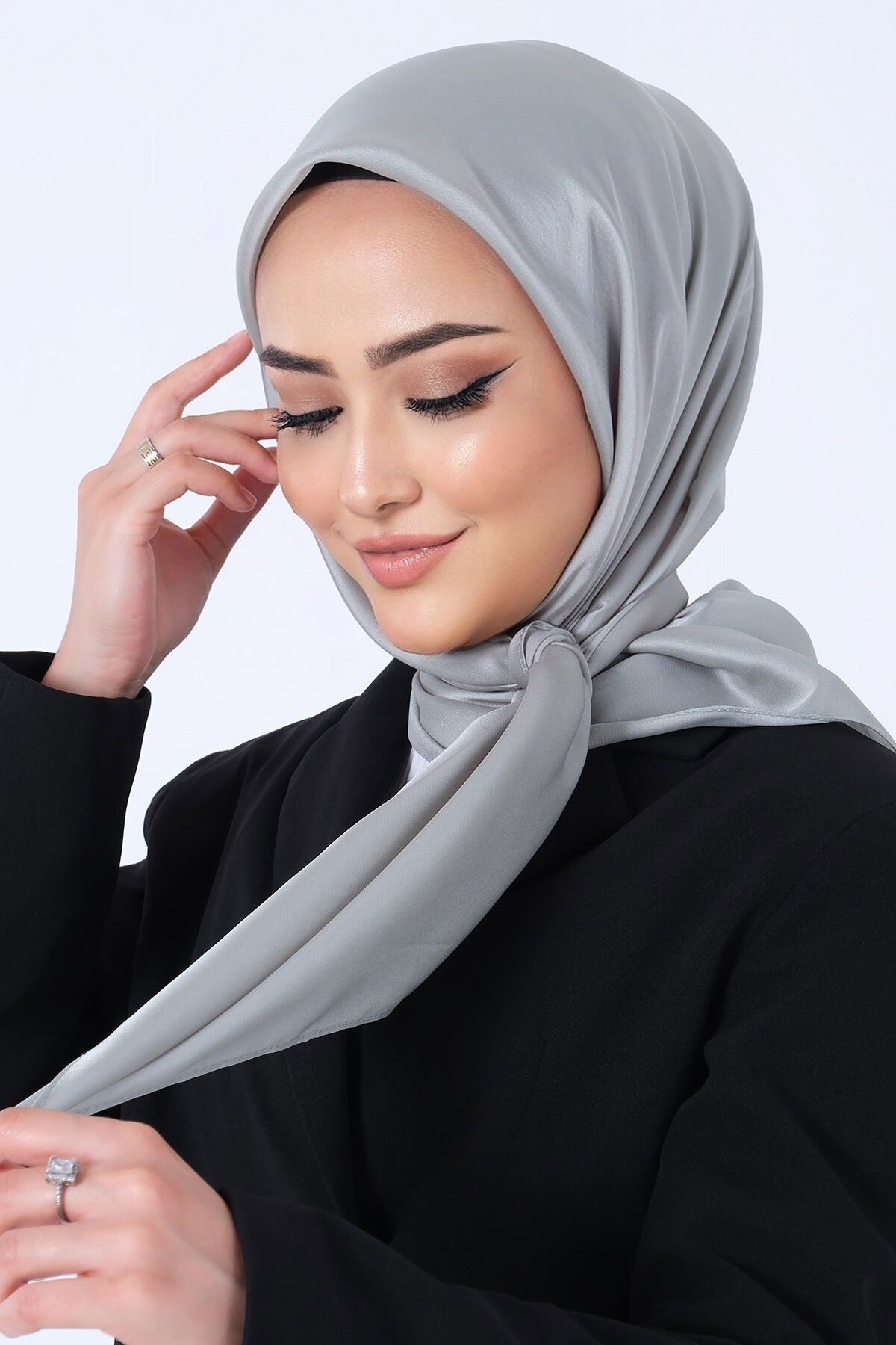 V-49 Kristal Saten Eşarp - 3