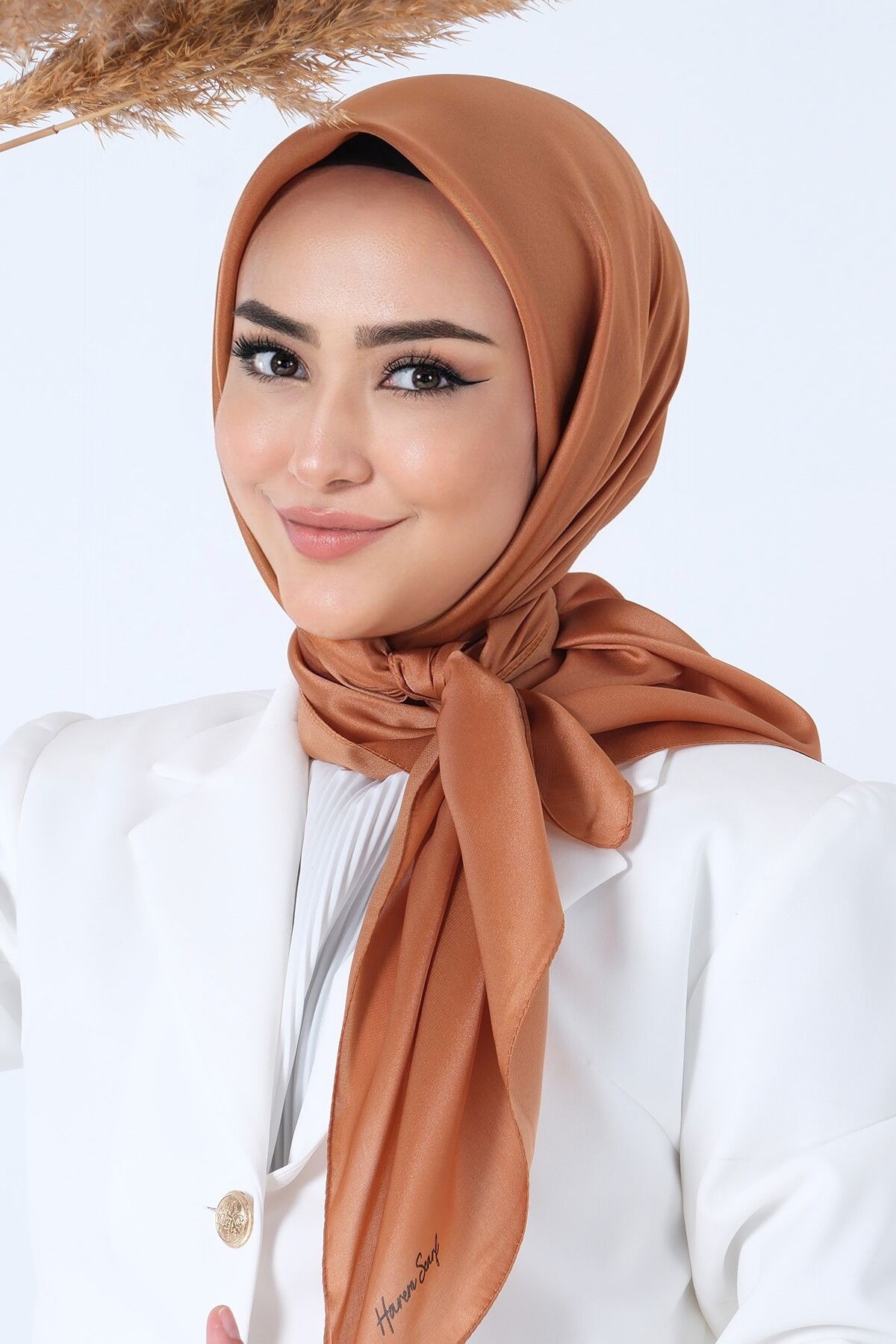 V-55 Kristal Saten Eşarp - 2