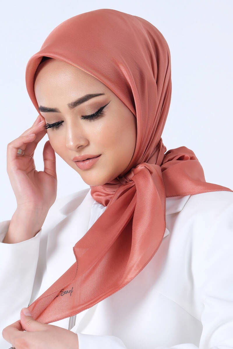 V-57 Kristal Saten Eşarp - harem