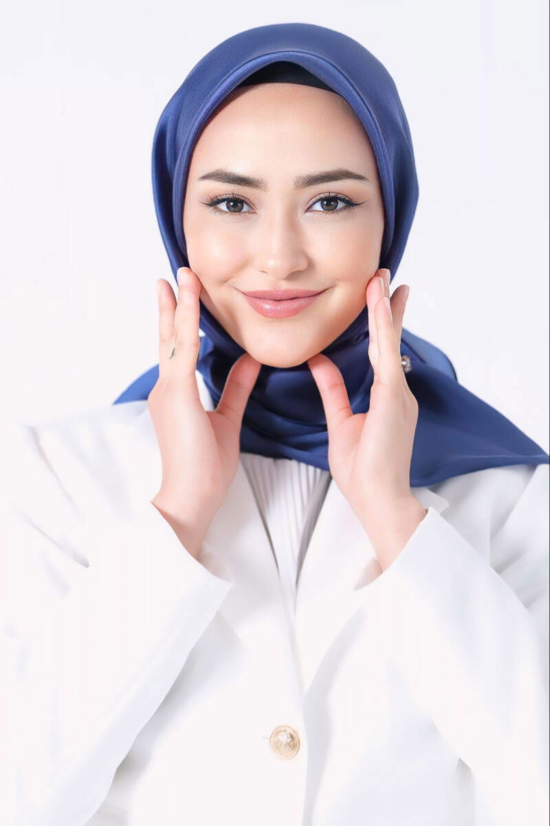 V-6 Kristal Saten Eşarp - harem