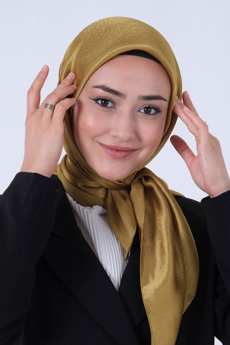 Yağ Yeşili Janjan Eşarp 