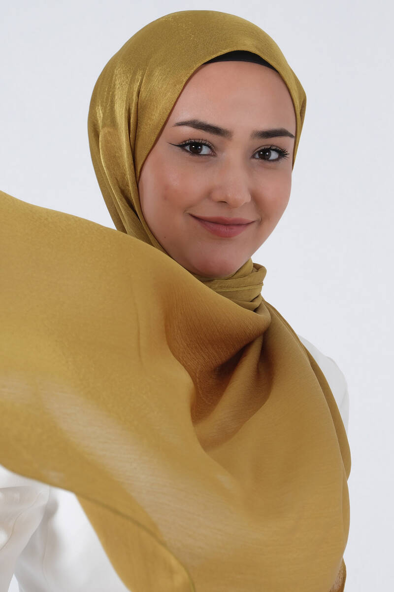 Yağ Yeşili Janjan Şal - harem