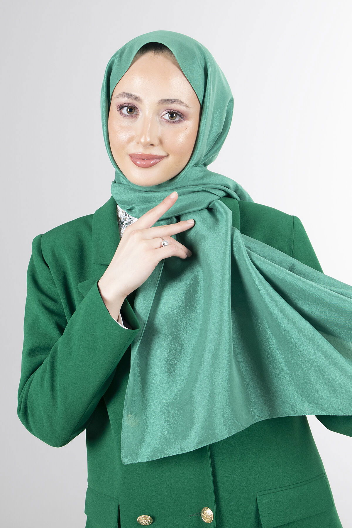 Yeşil Brisa Vual Şal