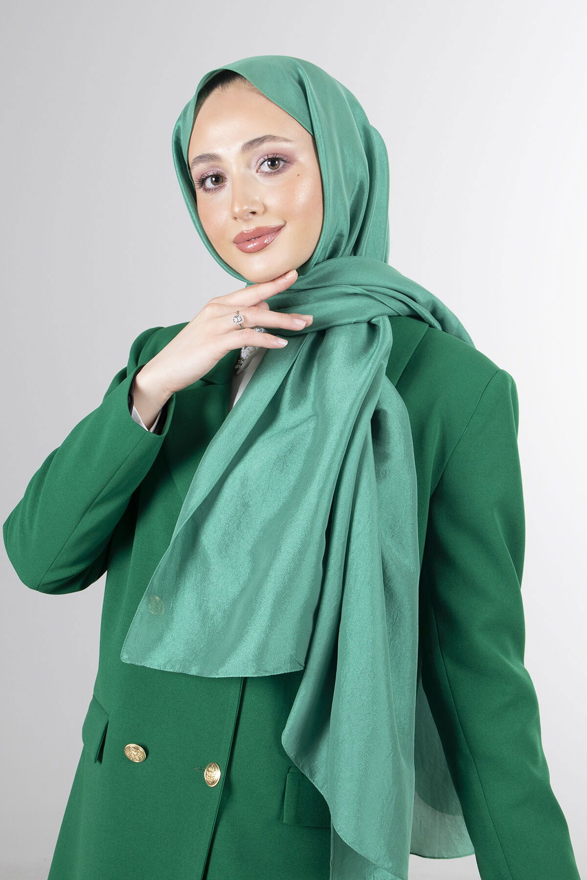 Yeşil Brisa Vual Şal